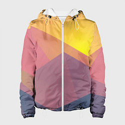 Женская куртка Рассвет в горах искусства