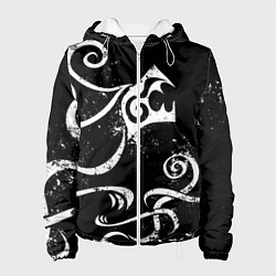 Женская куртка ТАТУИРОВКА ДРАКЕНА WHITE AND BLACK
