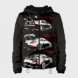 Куртка с капюшоном женская NISSAN 300 ZX 350Z 370Z JDM STYLE, цвет: 3D-черный