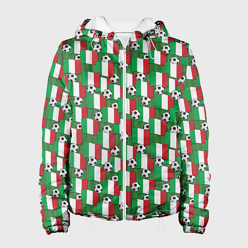 Женская куртка Италия футбол / 3D-Белый – фото 1