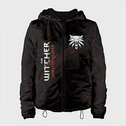 Куртка с капюшоном женская THE WITCHER MONSTER SLAYER Разводы, цвет: 3D-черный