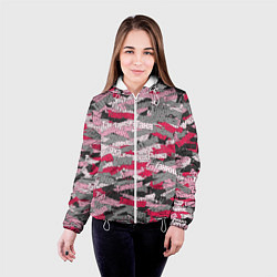 Куртка с капюшоном женская Именной камуфляж Татьяна, цвет: 3D-белый — фото 2