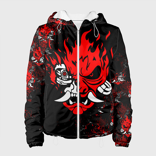 Женская куртка SAMURAI CYBERPUNK 2077 LOGO / 3D-Белый – фото 1