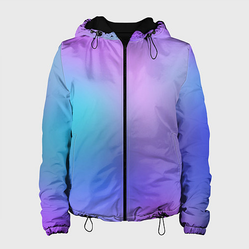 Женская куртка Радужное Размытие / 3D-Черный – фото 1