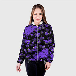 Куртка с капюшоном женская Геометри Дэш game Geometry Dash, цвет: 3D-белый — фото 2