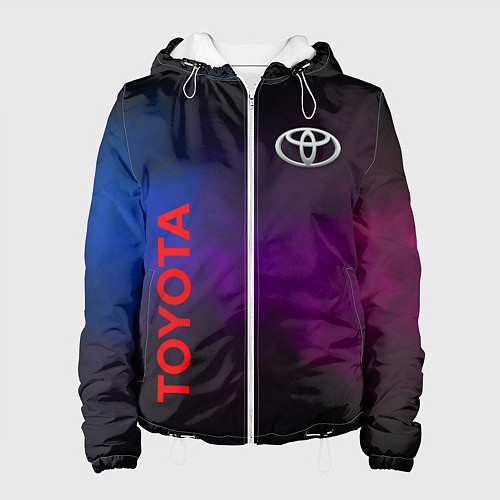 Женская куртка Toyota - неоновый дым / 3D-Белый – фото 1