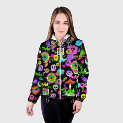 Куртка с капюшоном женская ACID, цвет: 3D-белый — фото 2