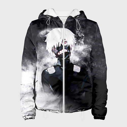 Женская куртка Токийский Гуль в Дыму Tokyo Ghoul Smoke / 3D-Белый – фото 1