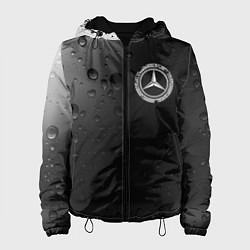 Куртка с капюшоном женская MERCEDES - Капли, цвет: 3D-черный