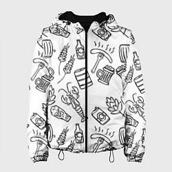 Куртка с капюшоном женская Для любителя бани, цвет: 3D-черный