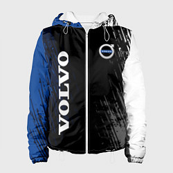 Куртка с капюшоном женская Volvo марка автомобиля, цвет: 3D-белый