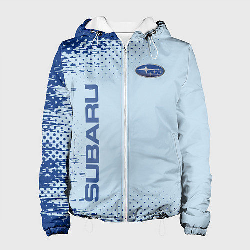 Женская куртка Subaru - Субару / 3D-Белый – фото 1