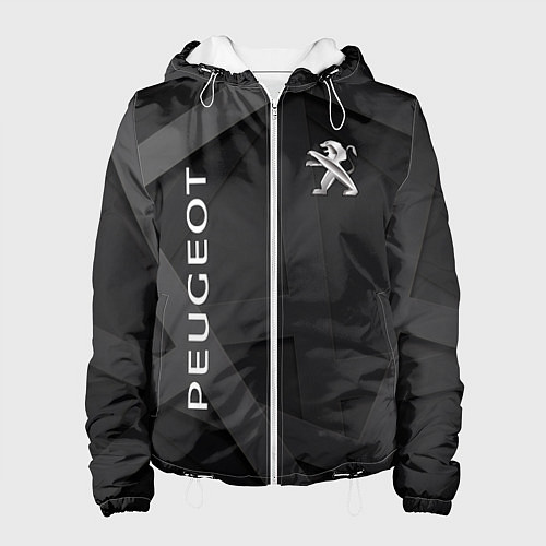 Женская куртка Peugeot black / 3D-Белый – фото 1