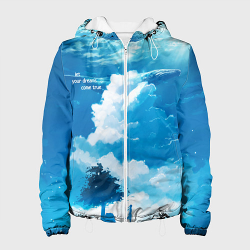 Женская куртка Let your dreams come true / 3D-Белый – фото 1