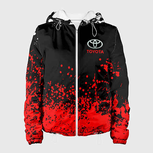 Женская куртка Toyota брызги красок / 3D-Белый – фото 1