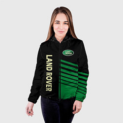Куртка с капюшоном женская Ленд Ровер, Land Rover, цвет: 3D-черный — фото 2