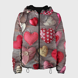 Куртка с капюшоном женская На 14 Февраля, цвет: 3D-черный