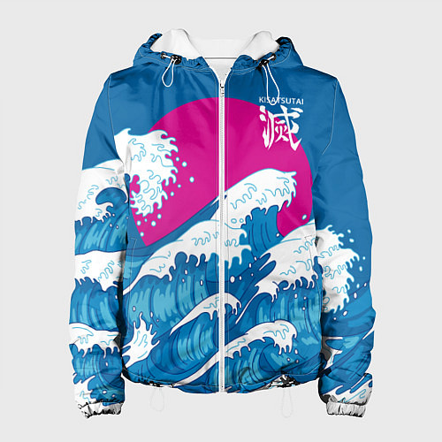 Женская куртка Kisatsutai - корпус бойни демонов / 3D-Белый – фото 1