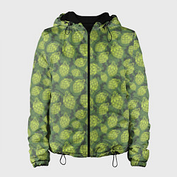 Куртка с капюшоном женская Хмель Hop, цвет: 3D-черный