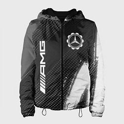 Куртка с капюшоном женская МЕРСЕДЕС AMG Краски, цвет: 3D-черный