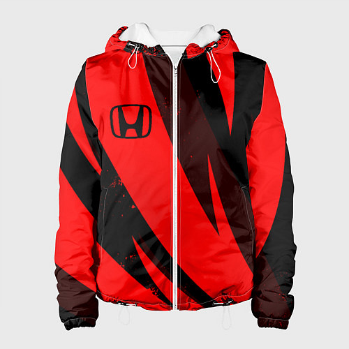 Женская куртка HONDA RED ХОНДА КРАСНЫЙ / 3D-Белый – фото 1
