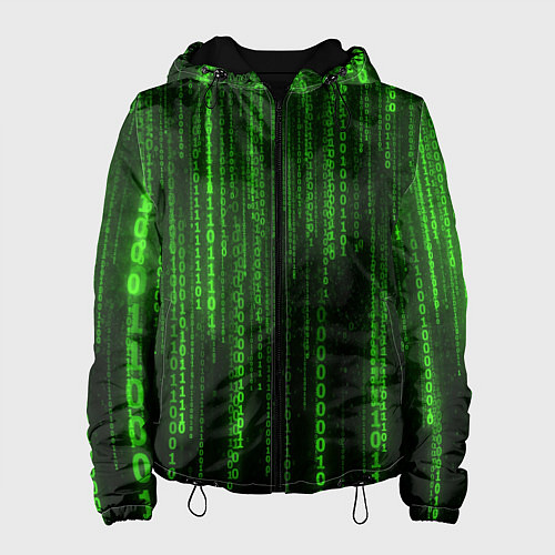 Женская куртка Бегущий по коду / 3D-Черный – фото 1