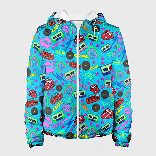 Женская куртка Pop art Граффити / 3D-Белый – фото 1