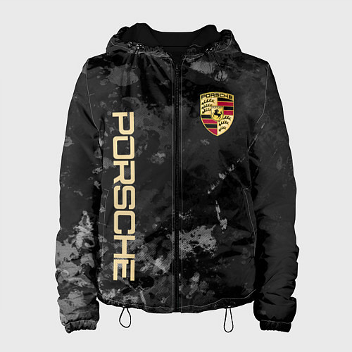 Женская куртка Порше Porsche серый фон / 3D-Черный – фото 1