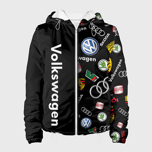 Женская куртка Volkswagen Group Half Pattern / 3D-Белый – фото 1