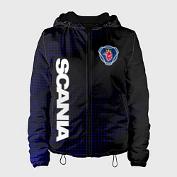 Куртка с капюшоном женская СКАНИЯ SCANIA, цвет: 3D-черный