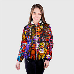 Куртка с капюшоном женская Fnaf UCN, цвет: 3D-белый — фото 2