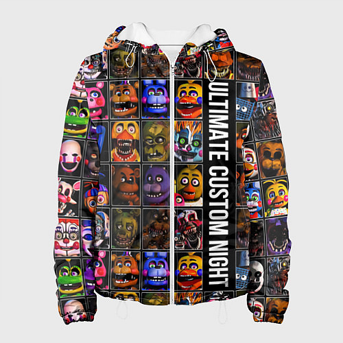 Женская куртка Ultimate Custom Night FNAF / 3D-Белый – фото 1