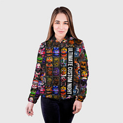 Куртка с капюшоном женская Ultimate Custom Night FNAF, цвет: 3D-черный — фото 2