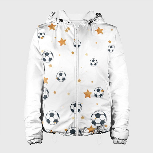 Женская куртка Футбол это круто / 3D-Белый – фото 1