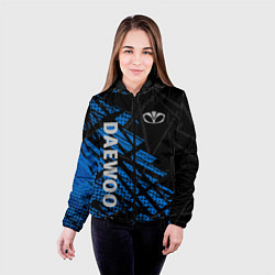 Куртка с капюшоном женская Daewoo , Дэу, цвет: 3D-черный — фото 2