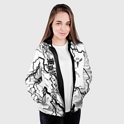 Куртка с капюшоном женская Токийские мстители Tokyo Revengers, цвет: 3D-черный — фото 2