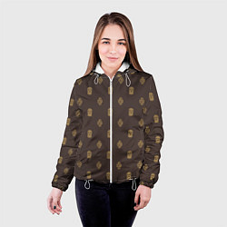 Куртка с капюшоном женская Mono Monogramm Dope Camo Dope Street Market, цвет: 3D-белый — фото 2