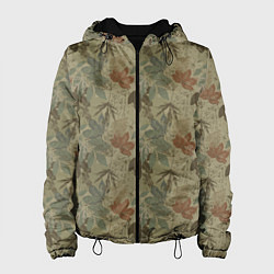 Женская куртка Камуфляж из листьев