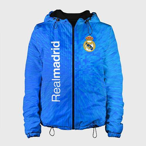 Женская куртка Реал мадрид real madrid abstraction / 3D-Черный – фото 1