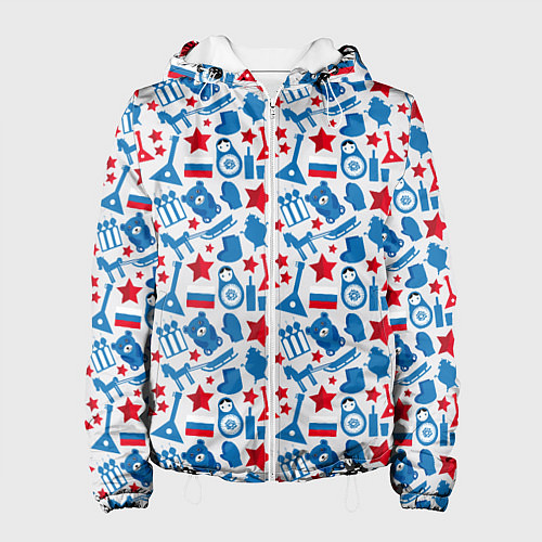 Женская куртка Русский Символизм / 3D-Белый – фото 1