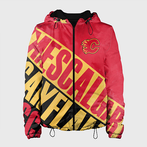 Женская куртка Calgary Flames Калгари Флэймз / 3D-Черный – фото 1