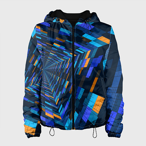 Женская куртка Geometric pattern Fashion Vanguard / 3D-Черный – фото 1