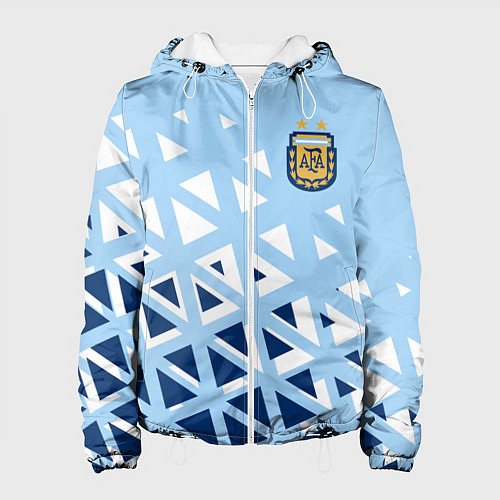 Женская куртка Сборная Аргентины футбол / 3D-Белый – фото 1
