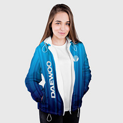 Куртка с капюшоном женская DAEWOO спорт, цвет: 3D-белый — фото 2