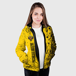 Куртка с капюшоном женская RUSSIAN EMPIRE - ГЕРБ - Арт, цвет: 3D-черный — фото 2