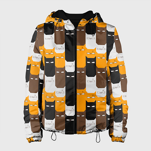 Женская куртка Недовольные Коты / 3D-Черный – фото 1