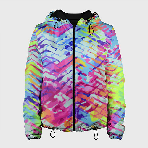 Женская куртка Color vanguard pattern / 3D-Черный – фото 1