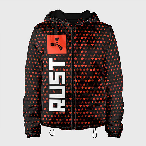 Женская куртка RUST Звезды Вертикально / 3D-Черный – фото 1