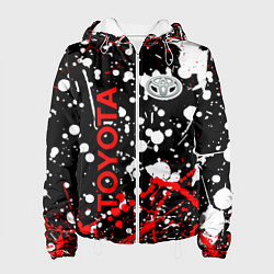 Женская куртка Toyota тойота брызги красок