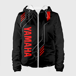 Куртка с капюшоном женская YAMAHA - ТЕХНОЛОГИИ КРАСНЫЙ, цвет: 3D-белый